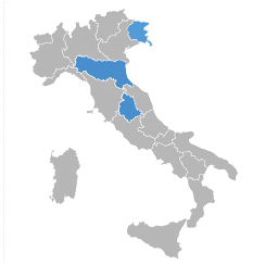 Solo Regioni Emilia Romagna - Umbria - Friuli Venezia Giulia